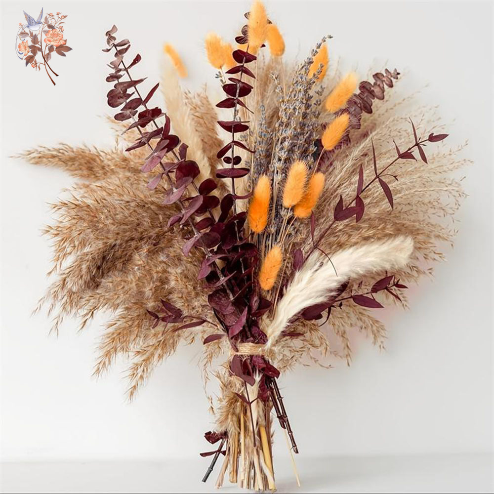 Dried Flower Bunch - 75 Buah Buket Bunga Daun Kayu