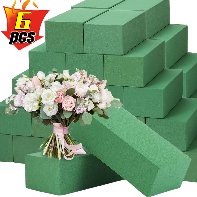 Floral Foam Oasis - 6/1 Buah Blok Busa Bunga Persegi