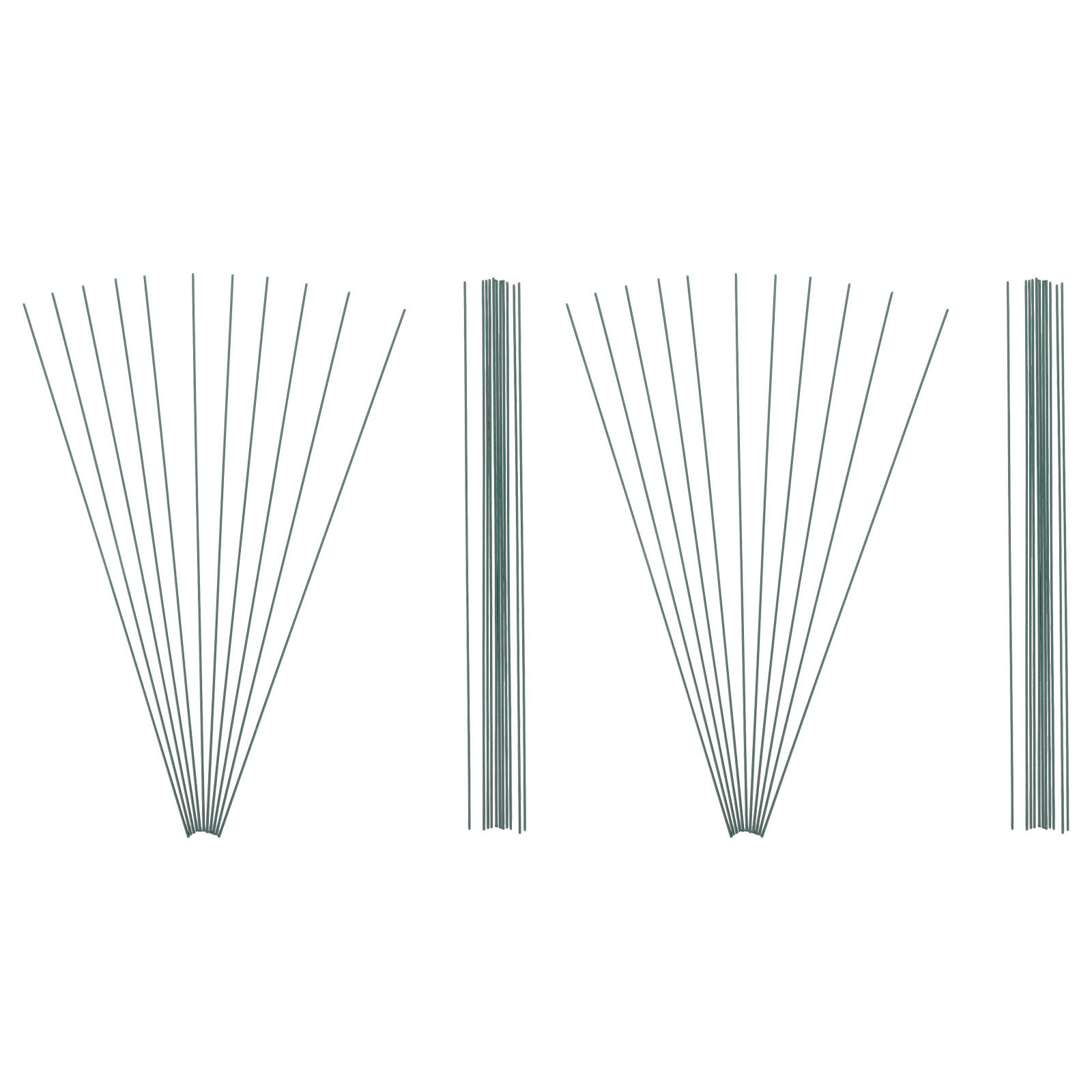Wire Stem Florist - 180Pcs Kawat Batang Bunga Hijau 40Cm