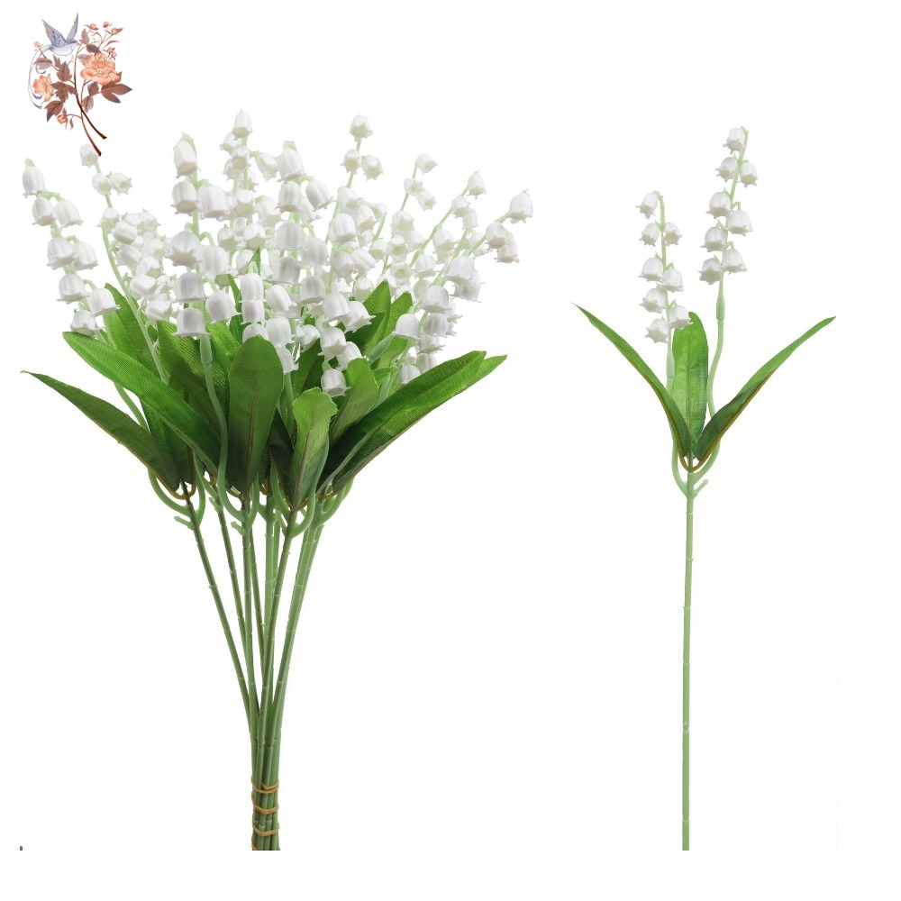 Dried Flower Bunch - Lily Putih Lembah 10 Buah Bunga