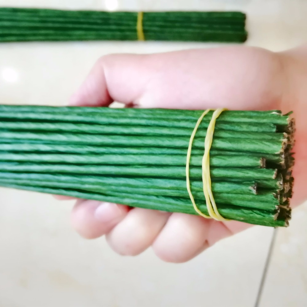 Wire Stem Florist - 1mm 2/3/4/5mm 40/60cm Kawat Hijau Tua