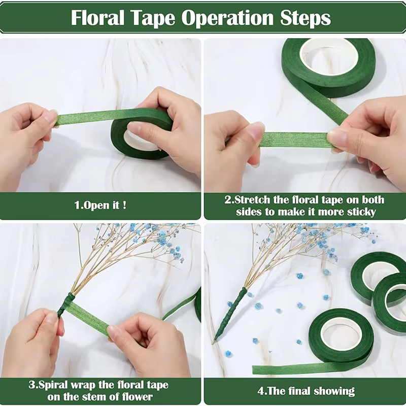 20Yard Pita Bunga Hijau Pita K - Florist Supply Paper ulasan dan harga