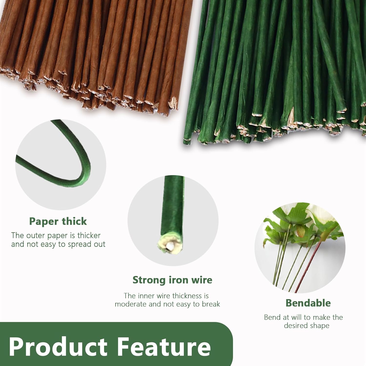 80 Buah Kawat Bunga, Panjang 3 - Wire Stem Florist ulasan dan harga