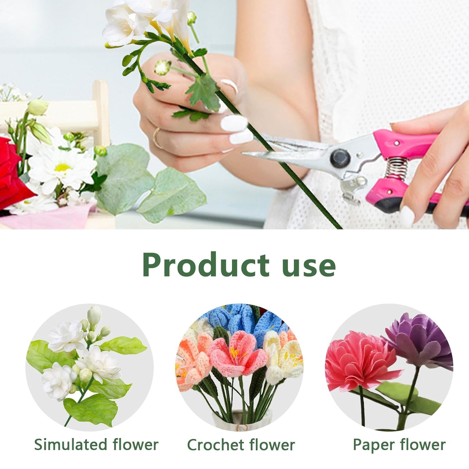 80 Buah Kawat Bunga, Panjang 3 - Wire Stem Florist ulasan dan harga