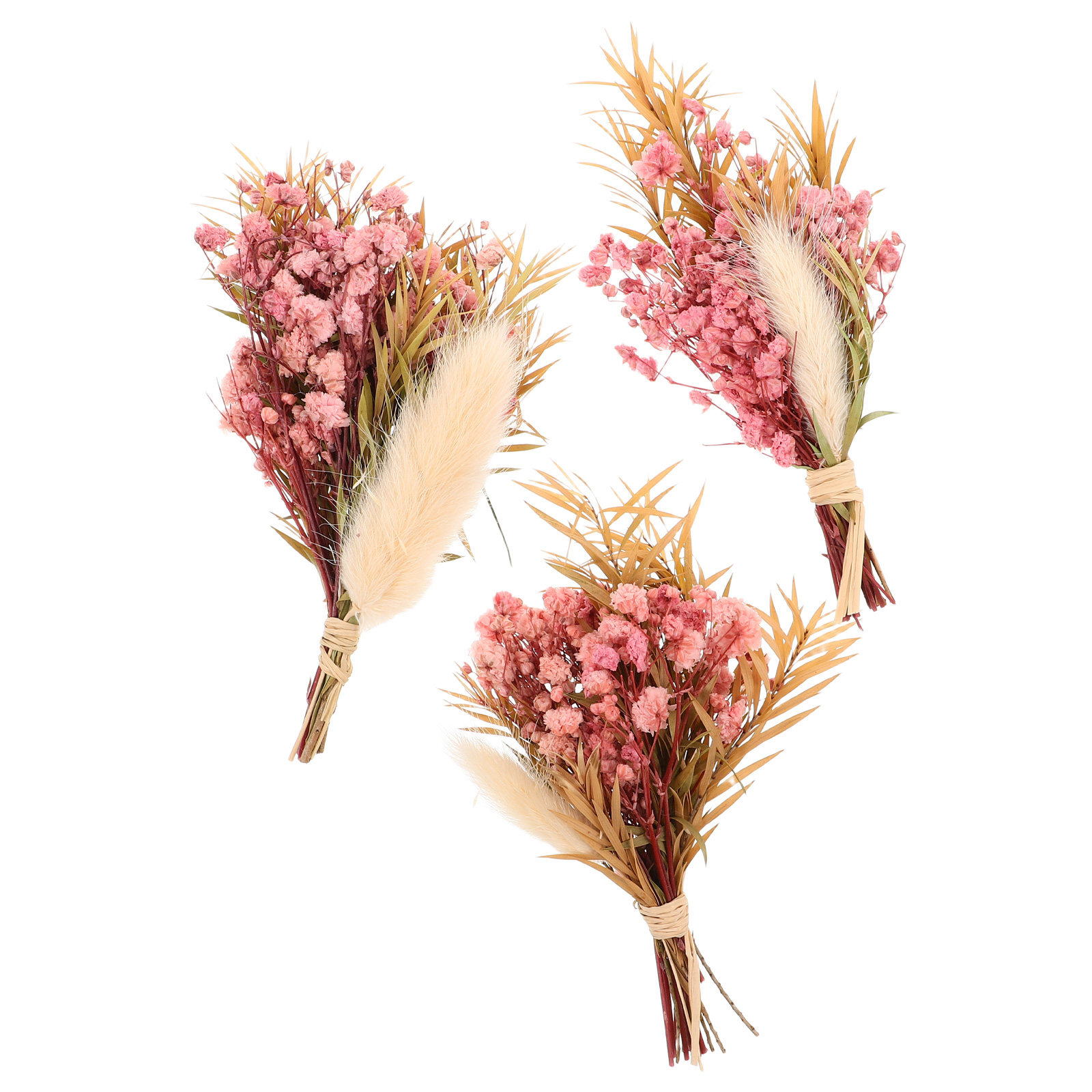 3 Buah Buket Bunga Kering Mini - Dried Flower Bunch ulasan dan harga