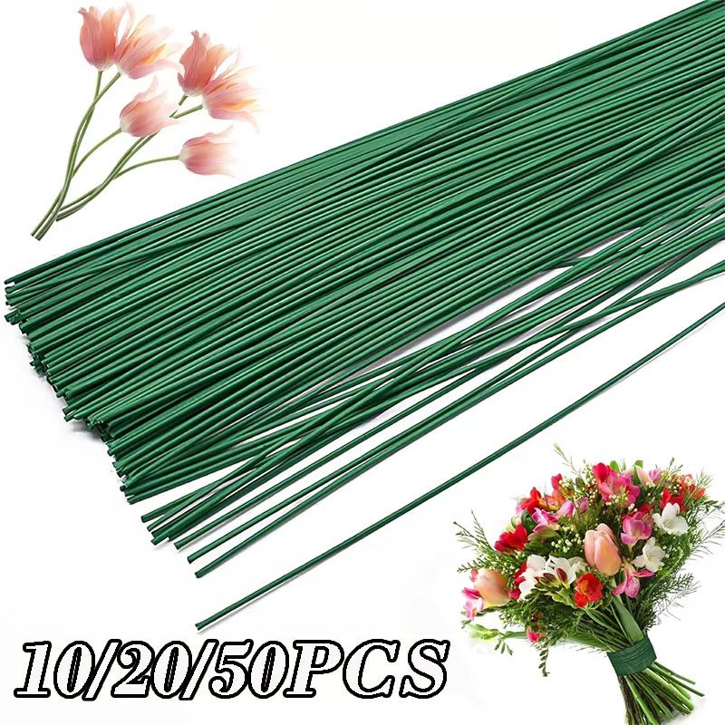 10/20/50 Buah Batang Kawat Bun - Wire Stem Florist ulasan dan harga