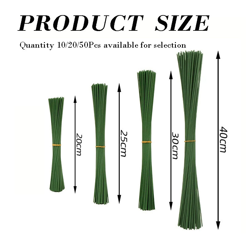 10/20/50 Buah Batang Kawat Bun - Wire Stem Florist ulasan dan harga