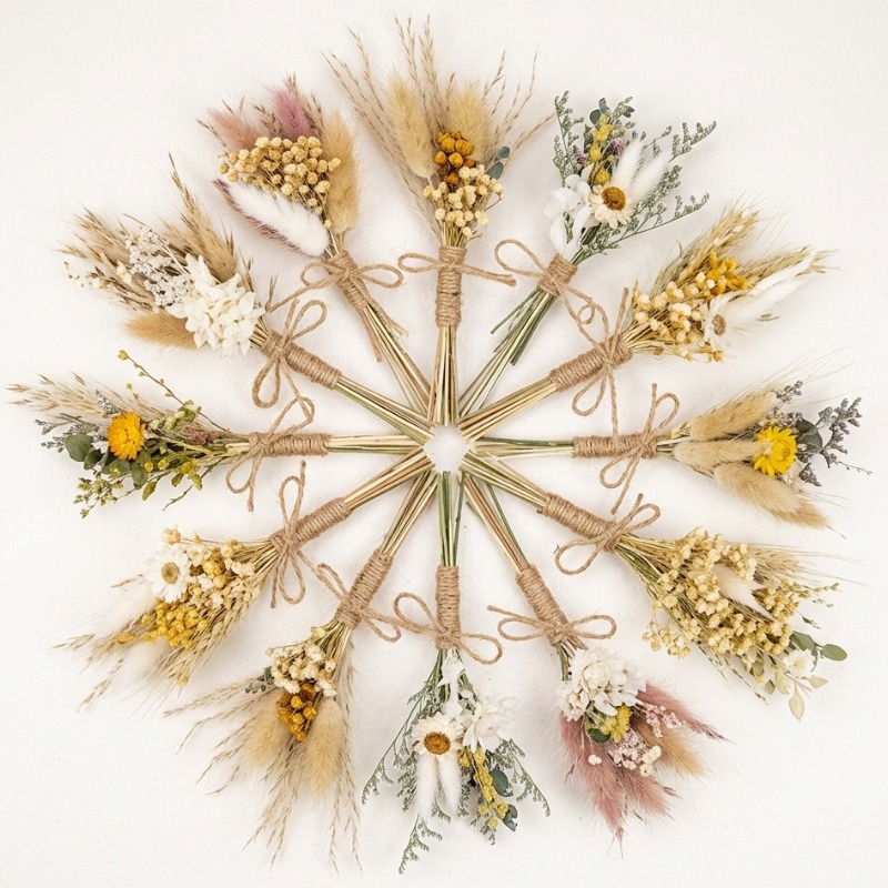 Buket Bunga Kering Mini Alami  - Dried Flower Bunch ulasan dan harga