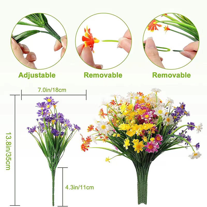 Bunga Aster Buatan Tanaman Sem - Floral Foam Oasis ulasan dan harga