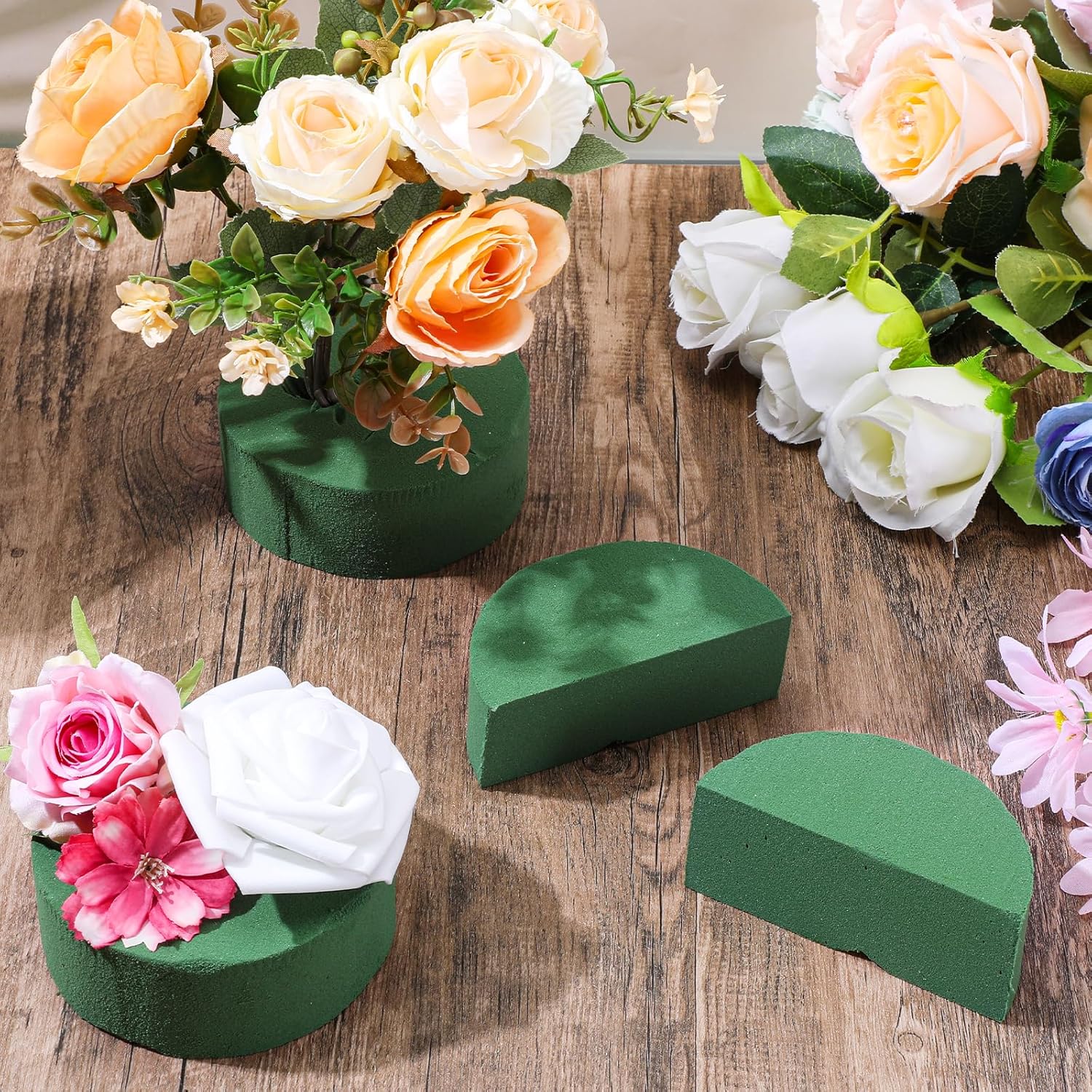 Blok Busa Bunga Bulat Hijau DI - Floral Foam Oasis ulasan dan harga